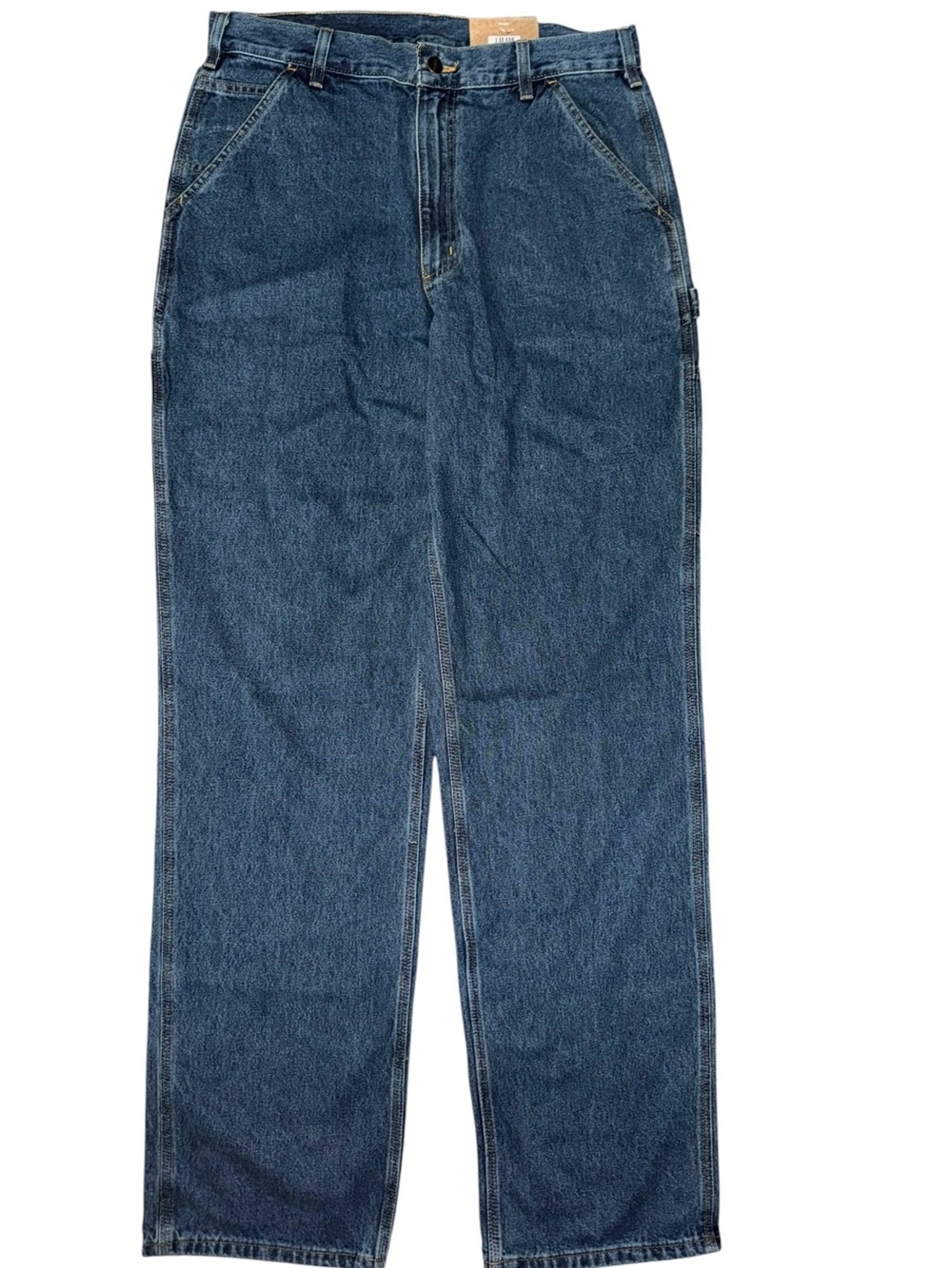Carhartt Loose Original Fit Work Dungaree Jeans Mens 33x36 NWT Workwear Denim